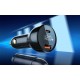LDNIO Φορτιστής Αυτοκινήτου C101, USB + USB-C, 100W με Καλώδιο USB-C σε Lightning (Μαύρο)