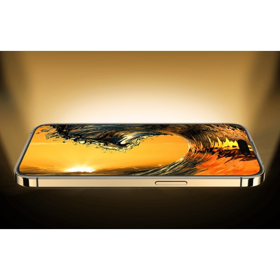 Baseus Προστατευτικό Οθόνης Tempered Glass Corning με Φίλτρο Σκόνης για iPhone 14 Pro Max (Διαφανές)