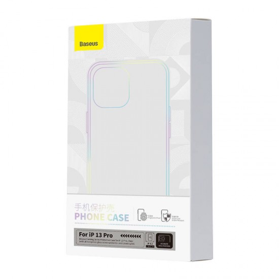 Baseus Θήκη και Προστατευτικό Οθόνης Tempered Glass Corning για iPhone 13 Pro (Διαφανές)