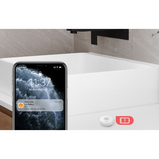 IMOU Έξυπνος Αισθητήρας πλημμύρας ZL1 ZigBee (Λευκό)