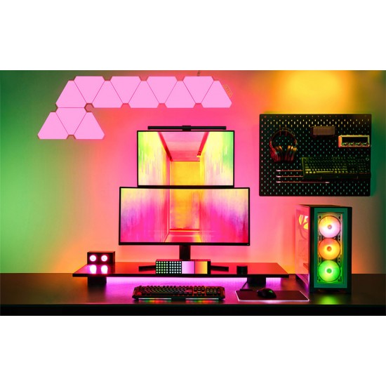 Yeelight Διακοσμητικό Φωτιστικό Cube Light Gaming Lamp Spot με Βάση (Μαύρο)