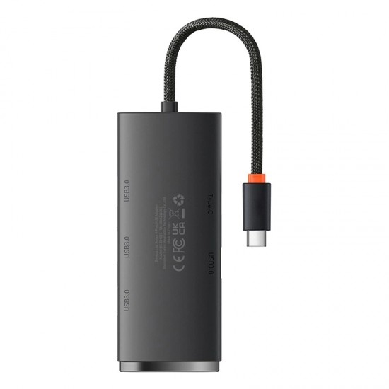Baseus Hub 4 Θυρών USB-C OS-Lite 25cm (Μαύρο)