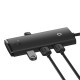 Baseus Hub 4 Θυρών USB-C OS-Lite 25cm (Μαύρο)