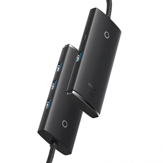 Baseus Hub 4 Θυρών USB-C OS-Lite 25cm (Μαύρο)