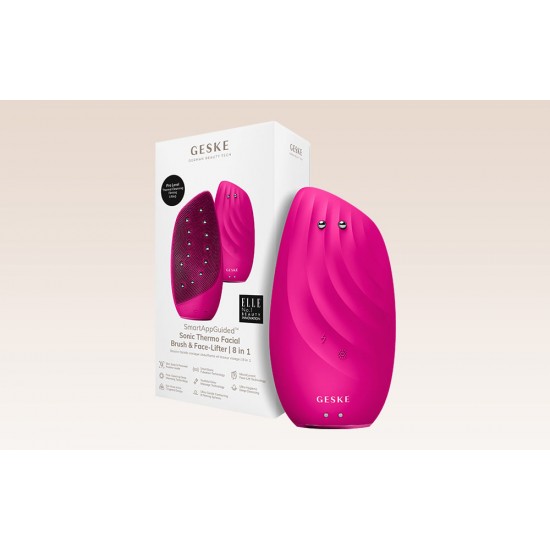 Sonic Thermo Facial Brush & Face-Lifter 8in1 Geske with APP (magenta)