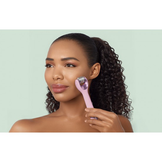 Micro Needle Face Roller 9in1 Geske with APP (pink)
