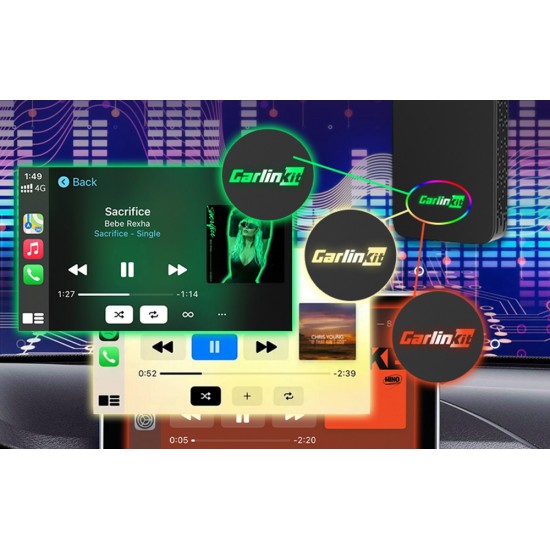 Ασύρματος προσαρμογέας Carlinkit 2AIR Apple Carplay/Android Auto (μαύρο)