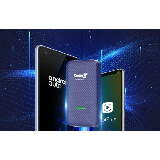 Ασύρματος προσαρμογέας Carlinkit CP2A Apple Carplay/Android Auto (μπλε)