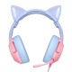 ONIKUMA Ακουστικά Gaming K9 με Αυτιά Γάτας (Ροζ/Γαλάζιο)