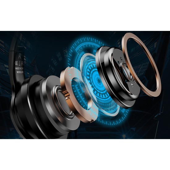 ONIKUMA Ασύρματα Ακουστικά Gaming B90 με Αυτιά Γάτας (Μαύρο)