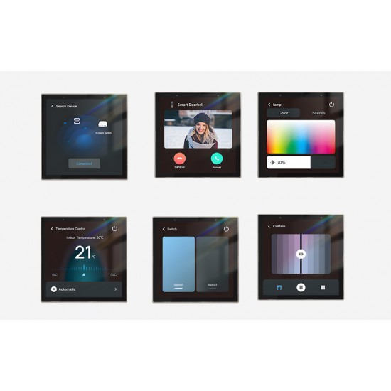 Avatto Έξυπνος Πίνακας Ελέγχου T6E Panel S (Μαύρο)