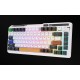Wireless mechanical keyboard Royal Kludge KZZI K75 pro RGB, Moment Switch (black and white) (QWERTY)