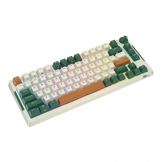 Wireless mechanical keyboard Royal Kludge RKH81 RGB, Sky cyan switch (green) (QWERTY)