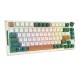 Wireless mechanical keyboard Royal Kludge RKH81 RGB, Sky cyan switch (green) (QWERTY)