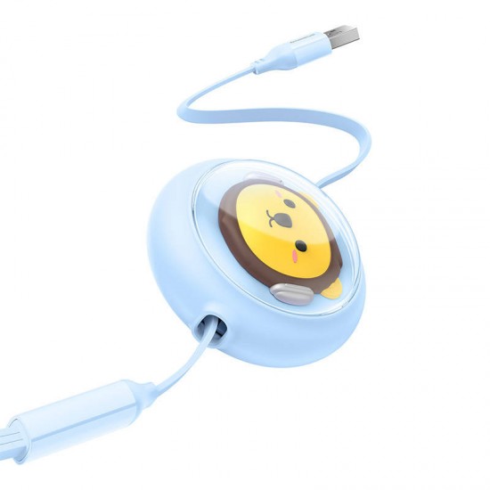 Baseus Καλώδιο 3σε1 USB σε USB-C/MicroUSB/Lightning, 3.5A, 1.1m (Γαλάζιο)