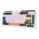 Wireless mechanical keyboard Royal Kludge KZZI K75 pro RGB, Eternity Switch (black and white) (QWERTY)