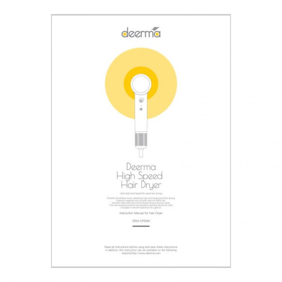 Hair Dryer Deerma DEM-CF50W (pink)