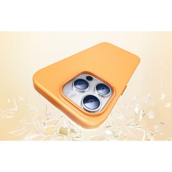 Baseus Θήκη Τηλεφώνου Fauxther Series για iPhone 15 ProMax (Μαύρο)