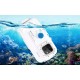 Plastic waterproof phone case Puluz for iPhone 15 Plus/15 Pro Max/14 Plus/14 Pro Max/13 Pro Max/12 Pro Max/11 Pro Max (white)