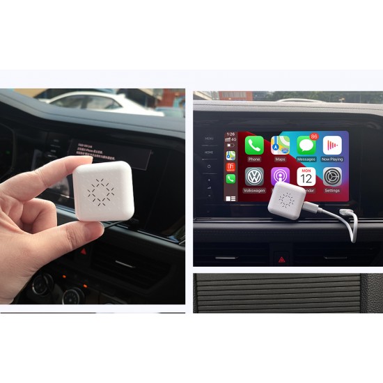 Ασύρματος προσαρμογέας Carlinkit U2W MINI Apple Carplay (λευκό)