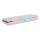 Motospeed Μηχανικό Πληκτρολόγιο Ασύρματο SK62 Blue Switches (Λευκό)