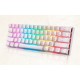 Motospeed Μηχανικό Πληκτρολόγιο Ασύρματο SK62 Blue Switches (Λευκό)