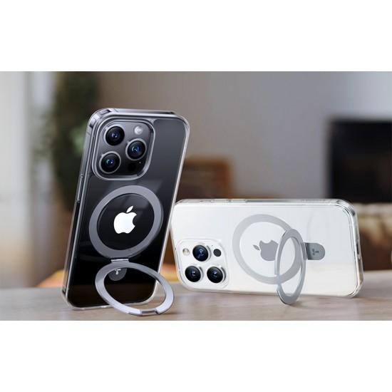 Torras phone case UPRO Ostand Clear for iPhone 15 PRO (transparent)