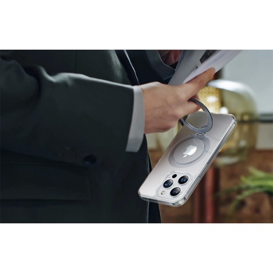 Torras phone case UPRO Ostand Clear for iPhone 15 PRO (transparent)