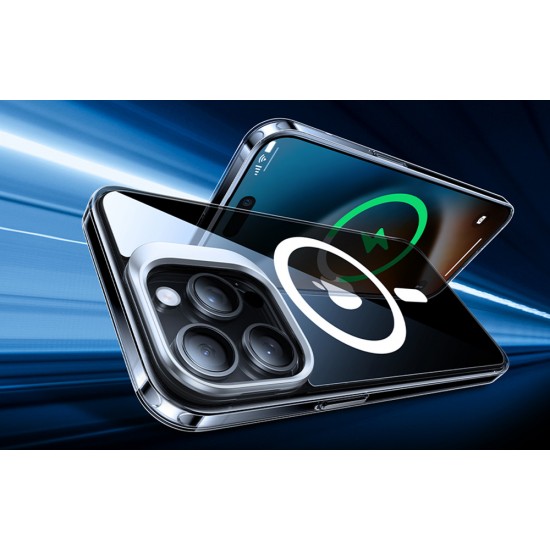 Torras phone case UPRO Lstand Clear-Mag for iPhone 15 PRO (transparent)