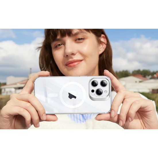 Torras phone case UPRO Lstand Clear-Mag for iPhone 15 (transparent)