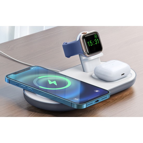 Wireless Charger Mcdodo CH-7061 3 in 1 15W (mobile/TWS/Apple watch) (black)