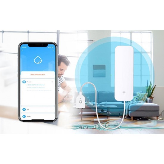 Gosund Έξυπνος Αισθητήρας Διαρροής Νερού/Πλημμύρας S5 (Λευκό) WiFi Tuya