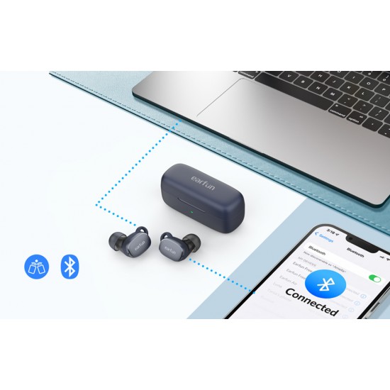 Earphones TWS EarFun Free Pro 3, ANC (blue)