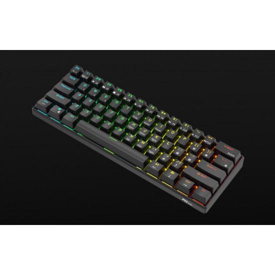 Klawiatura mechaniczna Royal Kludge RK61 RGB, brown switch (czarna) (QWERTY)