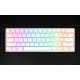 Klawiatura mechaniczna Royal Kludge RK61 RGB, brown switch (biała) (QWERTY)