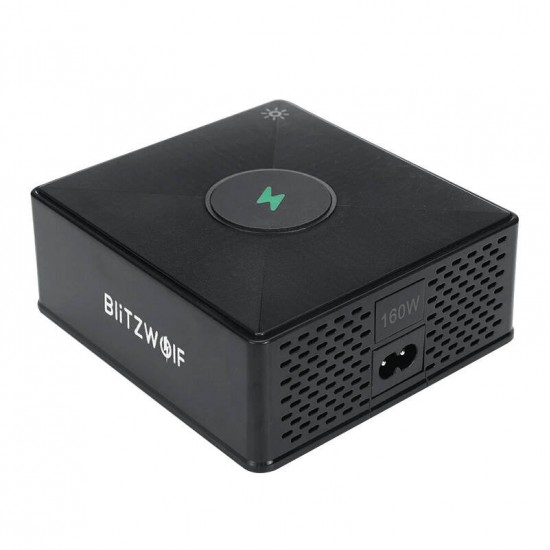 Charger Blitzwolf 868H, 2xUSB-A, 3xUSB type-C, 160W (black)