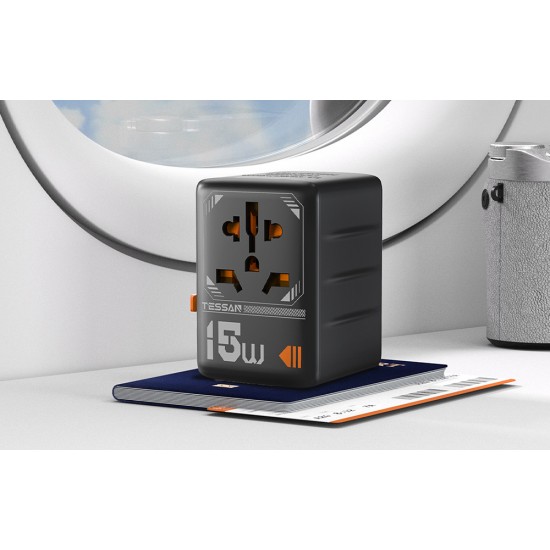 Tessan Αντάπτορας Πρίζας WTA-01 (Μαύρο)