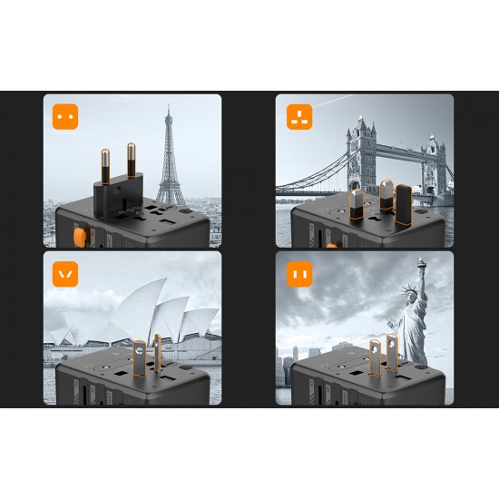 Tessan Αντάπτορας Πρίζας WTA-01 (Μαύρο)