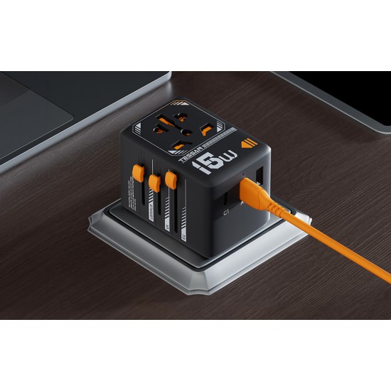 Tessan Αντάπτορας Πρίζας WTA-01 (Μαύρο)