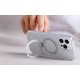 Magnetic protective phone case with holder Joyroom JR-BP004 for iPhone 15 (transparent)