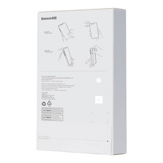 Baseus Μαγνητική Θήκη Crystal Series για iPhone 14 Plus + Προστατευτικό Οθόνης Tempered Glass (Διαφανές)