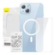 Baseus Μαγνητική Θήκη Crystal Series για iPhone 14 Plus + Προστατευτικό Οθόνης Tempered Glass (Διαφανές)