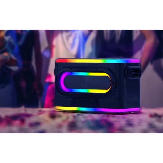 Blitzwolf Ασύρματο ηχείο Bluetooth BW-WA6 RGB 80W (Μαύρο)