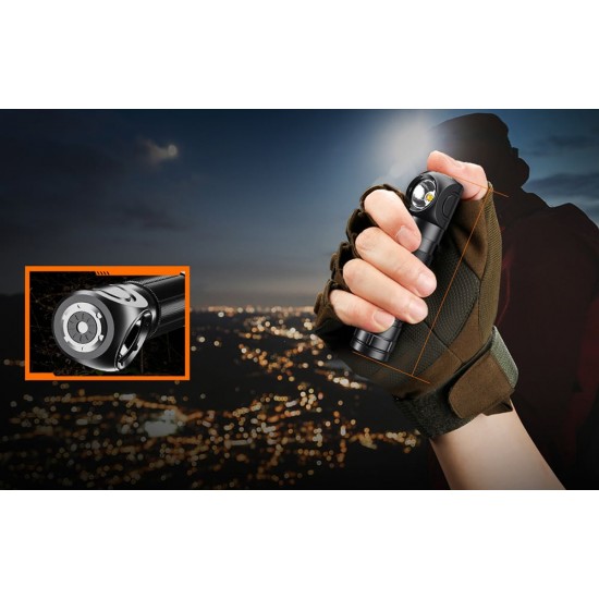 Φακός κεφαλής 2σε1 Superfire TH04 – 600 lm, USB-C, 5 λειτουργίες, 127 μ.