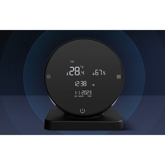 Avatto Αισθητήρας Θερμοκρασίας και Υγρασίας IR WHS20S Tuya (Μαύρο)