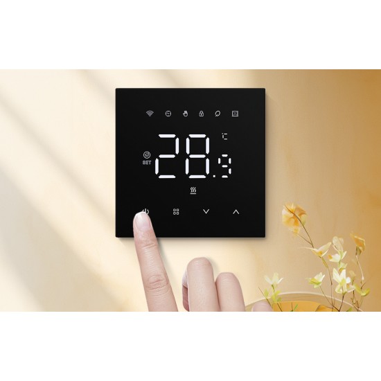 Avatto Έξυπνος Θερμοστάτης WT410-BH-3A-B Boiler Αερίου 3A WiFi (Μαύρο)