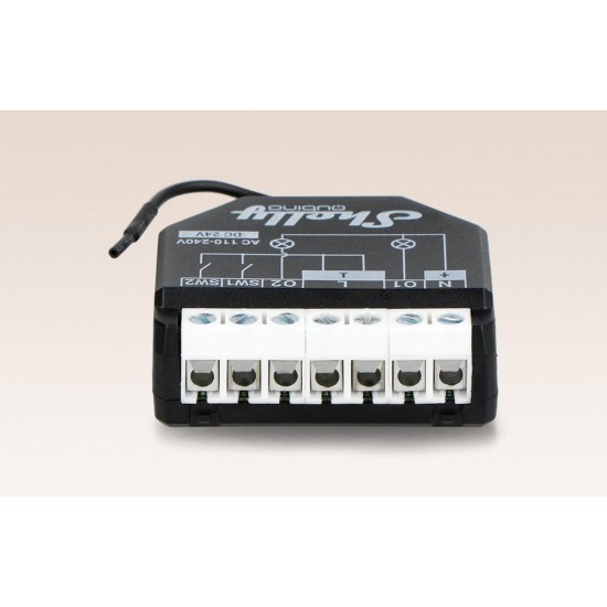Shelly Qubino Wave2PM Controller, 2-channel, Z-Wave (Power measurement)