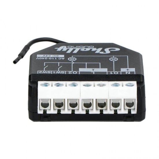 Shelly Qubino Wave2PM Controller, 2-channel, Z-Wave (Power measurement)