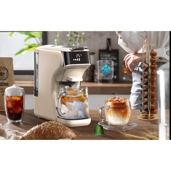 HiBREW 5-in-1 capsule coffee maker H1B-beige(beige)