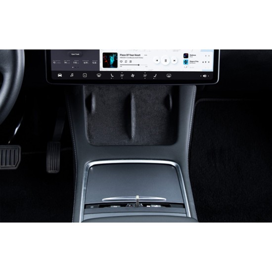Baseus Hub T-Space με Καλώδια USB-C σε Lightning για Αυτοκίνητα Tesla (Μαύρο)